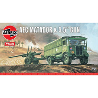 AIRFIX AEC MATADOR & 5.5 INCH GUN 1:76 SCALE