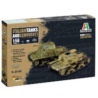 ITALERI ITALIAN TANKS & SEMOVENTI 25768