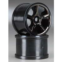 TRAXXAS Wheels, Gemini 3.8 (black chrome) (2)  5372X