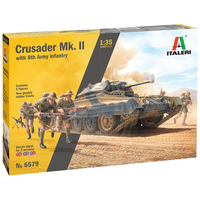 ITALERI CRUSADER MK.II WITH 8TH ARMY INFANTRY