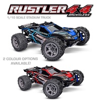 TRAXXAS RUSTLER 4X4 BL-2S - BLUE 67164-4