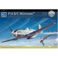 ARMA HOBBY 1/72 MUSTANG P-51 B/C PLASTIC MODEL KIT 70067