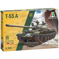 ITALERI T-55 A TANK, NEW MOULD, SUPER DE