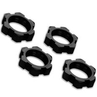 TRAXXAS WHEEL NUTS SPLINED 17MM BLACK-ANODIZED (4) 7758A