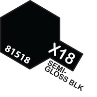 TAMIYA T81518 MINI X-18 SEMI GLOSS BLACK