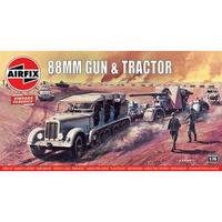 AIRFIX 88MM FLAK GUN & TRACTOR 1:76 SCALE A02303V