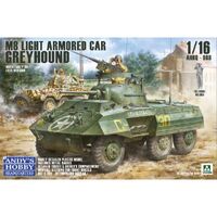 ANDY'S HOBBY HQ 1/16 M8 GREYHOUND US LIGHT ARMORED CAR PLASTIC MODEL KIT AHHQ-008