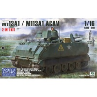 ANDY'S HOBBY HQ 1/16 M113A1/M113A1 ACAV ARMOURED PERSONNEL CARRIER PLASTIC MODEL KIT 