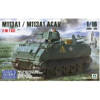 ANDY'S HOBBY HQ 1/16 M113A1/M113A1 ACAV ARMOURED PERSONNEL CARRIER PLASTIC MODEL KIT 