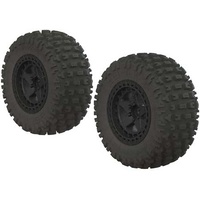 ARRMA Fortress SC Tire Set Glued Black (2), AR550042