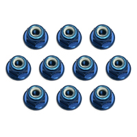 MGT Front Lock Nuts 3mm Blue