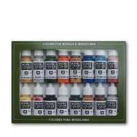 Vallejo Model Colour Folkstone Basics 16 Colour Acrylic Paint Set 70101