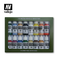 Vallejo Model Colour Basic Colors USA 16 Colour Acrylic Paint Set 70140