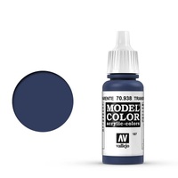 Vallejo Model Colour #187 Transparent Blue 17 ml Acrylic Paint [70938]