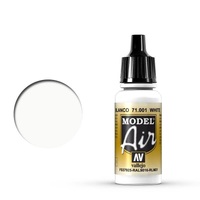 Vallejo Model Air White 17 ml Acrylic Airbrush Paint 71001