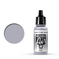 Vallejo Model Air Silver RLM 01 17 ml Acrylic Airbrush Paint [71063]