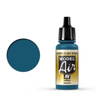 Vallejo Model Air Steel Blue 17 ml Acrylic Airbrush Paint [71087]