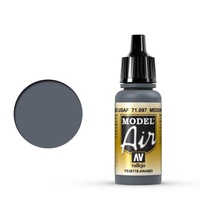 Vallejo Model Air Medium Gunship Gray 17 ml Acrylic Airbrush Paint [71097]