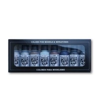 Vallejo Model Air Metallic Colors 8 Colour Acrylic Airbrush Paint Set [71176]