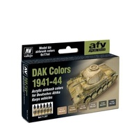 Vallejo Model Air DAK Colors 1941-1944 6 Colour Acrylic Paint Set [71207]