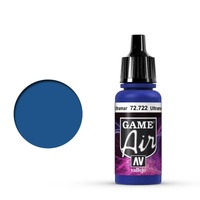 Vallejo Game Air Ultramarine Blue 17 ml Acrylic Airbrush Paint [72722]