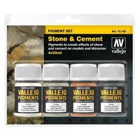 Vallejo Pigments Set Stone & Cement 4 x 35ml [73192]