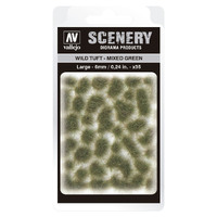 Vallejo 6mm Wild Tuft - Mixed Green Diorama Accessory [SC416]