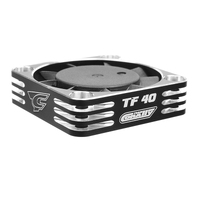 Team Corally - Ultra High Speed Cooling Fan XF-30 w/BEC connector - 30mm - Black - Silver C-53112-2