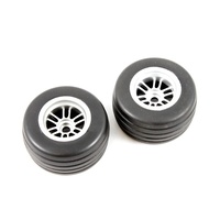 Carisma RC F14 EVO Rear Rubber Tyre/Wheel Set