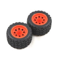 Carisma RC GT16 Monster Beetle Wheels & Tyre Set (Orange x 2)