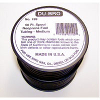 DUBRO 199 NEOPRENE FUEL TUBING, MEDIUM (per foot)