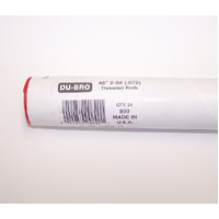 DUBRO 890 48in (1220MM) .072 ROD 2-56 THREAD (1pc)