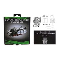 1:24  LC/LJ 6 Cyl Engine with Triple Carbs Plastic Kit Accessory (was DDA623A) DDAAC001