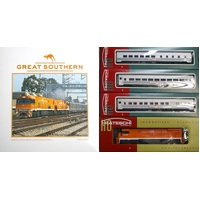 GREAT SOUTHERN C30 LOCO & 3 X BUDD CARS GSSET