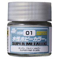 MR HOBBY AQUEOUS SUPER FINE SILVER HSM01