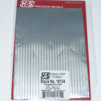 K&S 16134 CORRUGATED SHEETS .002 ALUMINUM 5IN X 7IN  CRIMPED .187 SP (2 PCS