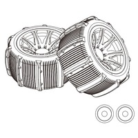 MJX 14210 PADDLE TIRE (2PCS) MJXS-14300E2