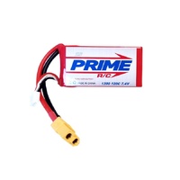 Prime RC 1300mAh 2S 7.4v 120C LiPo Battery with XT60 Connector PMQB13002S