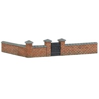 HORNBY FRONT AND LEFT HAND VICTORIAN TERRACE HOUSE GARDEN WALL R7354