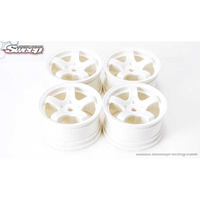 Minis 5-spoke Wheels Type A White