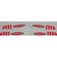 TWIST Micr ProHELIrep ROTOR BLADE SET RED TMP-002R