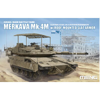 MENG 1/35 MERKAVA MK.4M W/ ROOF-MOUNTED SLAT ARMOUR PLASTIC MODEL KIT TS-056